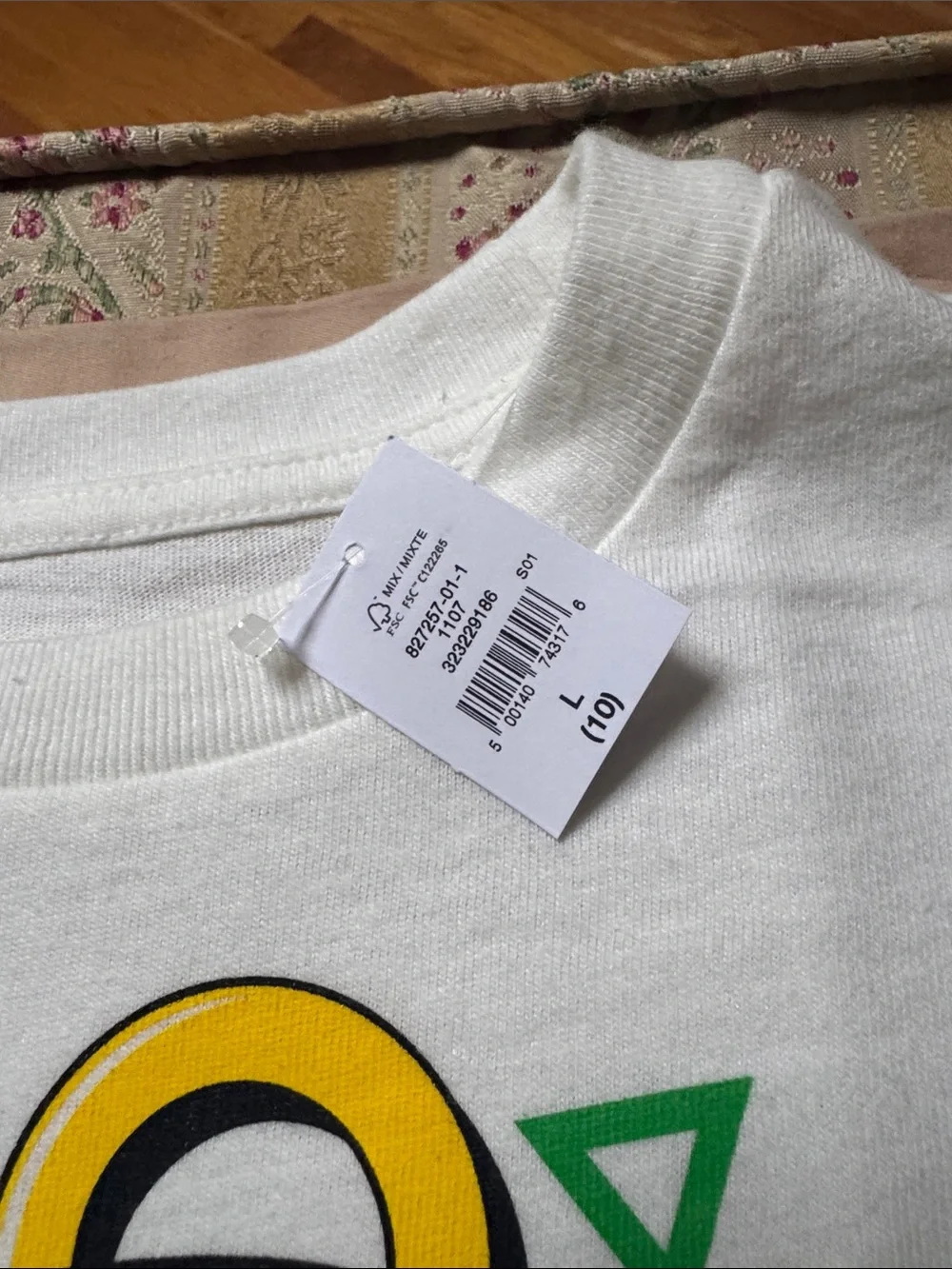 GAP White Sonic The Hedgehog Graphic Sweatshirt with Blue & Red Print